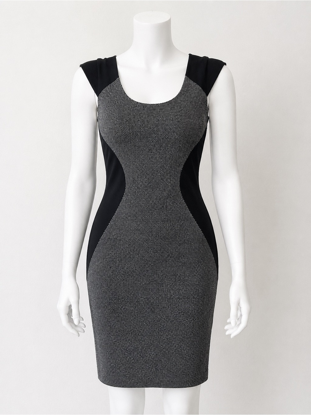 Express Colorblock Sheath Dress Size 6 NWT Career Office Cocktail Black Gray